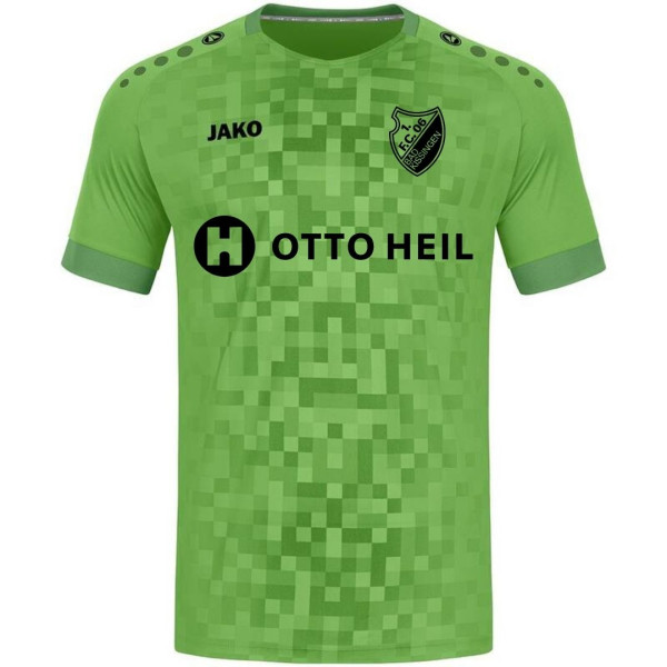 Trikot Torwart Grün FC mit Logos und Rückennummer