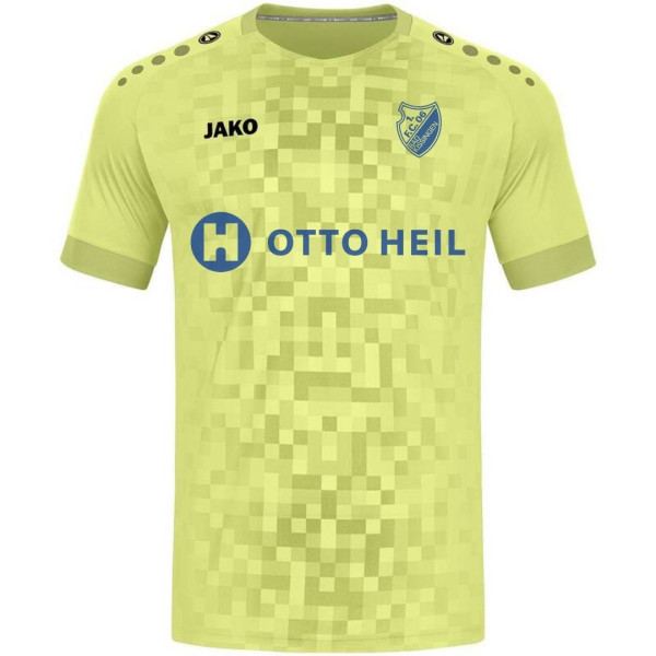 Trikot Torwart Gelb FC mit Logos und Rückennummer