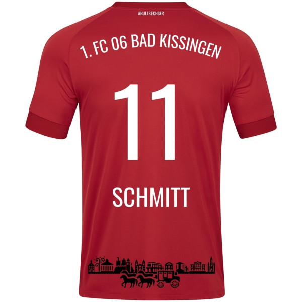 Trikot Rot FC mit Logos und Rückennummer (siehe blau)